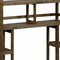 Homeroots Chestnut Finish 2 Tier Solid Wood Over Toilet Organizer 380014 - alternate 2