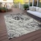 Homeroots 5' X 8' Black And Ivory Abstract Washable Indoor Outdoor Area Rug 614276 - alternate 2