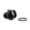 Hps Performance -6 AN Male to -8 O-ring Boss (ORB) Port Thread Male Adapter, Aluminum, Black AN920-06-08 - alternate 2
