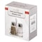 Basicwise Multifunctional Glass Salt and Pepper Shaker Set with Stainless Steel Holder - Perfect for QI004715 - alternate 3
