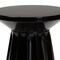 Baxton Studio Ulmer Metal Scalloped Side Table - Modern Round Accent Table for Indoor or Semi-Outdoor Use, Black 259-14289-ZORO - alternate 2