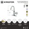 Kingston Brass One-Handle 1-Hole Bathroom Faucet with Knurled Handle, Deck Plate, and Push Pop-Up Drain KSD2211RKX - alternate 2