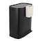 Happimess Beni Kitchen Trash/Recycling 16-Gallon Double-Bucket Step Trash Can w/ Odor Filter, Charcoal Black HPM1014B - alternate 2