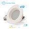 Infibrite 4 In. 3CCT Selectable 9W 750LM Recessed Retrofit LED Downlight, Dimmable, Wet Rated, 12PK IB-005-7-9W-WH-12PK - alternate 1