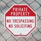 Signmission Private Property No Trespassing No, 18 Inch X 18 Inch, Plastic Sign OC-P-18-159 - alternate 2