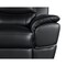 Homeroots 69in Black and Silver Leather Loveseat 720507 - alternate 3