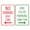 Sign Solutions Usa Parking Sign, 24 in W, Aluminum Sign, White DUS06DWT2418R7-200 - alternate 1