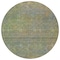 Homeroots 8' Green Gold And Charcoal Round Abstract Washable Indoor Outdoor Area Rug 588920 - alternate 2