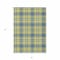 Homeroots 3' X 5' Yellow Blue And Ivory Plaid Washable Indoor Outdoor Area Rug 597135 - alternate 2