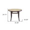 Homeroots 39" Natural And Black Rounded Glass Dining Table 544707 - alternate 2