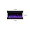 Edendirect 40-in W Black Wall mount LED Flat wall Electric Fireplace with Remote Control Included ZR-TS36 - alternate 3