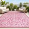 Jonathan Y Malta Bohemian Medallion Textured Weave Fuchsia/Light Gray 4 ft. x 6 ft. Indoor/Outdoor Area Rug SMB104E-4 - alternate 1