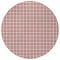 Homeroots 8' Red And Ivory Round Geometric Washable Indoor Outdoor Area Rug 614775 - alternate 2