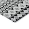 Homeroots 5' X 8' Black Gray And Ivory Quatrefoil Washable Indoor Outdoor Area Rug 583199 - alternate 2