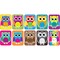 Ashley Productions Non-Magnetic Mini Whiteboard Erasers, Color Owls, 10PK 78007 - alternate 1