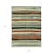 Homeroots 10' X 14' Sage Black And Red Striped Washable Indoor Outdoor Area Rug 598931 - alternate 2