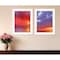 Homeroots Set Of Two Sunset White Framed Print Wall Art, 2PK 408079 - alternate 2