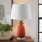 Jonathan Y Pineapple 23" Classic Vintage Ceramic LED Table Lamp, Orange/Gold JYL4019E - alternate 2