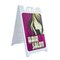 Signmission Hair Salon, A-Frame & 2 Decals Installed, Heavy-Duty Plastic Frame SBHD-D-2436-30384 - alternate 1