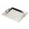 Homeroots 18in Silver Stainless Steel Serving Tray 388899 - alternate 1