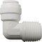 Watts Aqualock 3/8'' OD x 3/8'' MNPT 90 Deg. Push-to-Connect Plastic Elbow, 1/4 Bend PL-3029 - alternate 1