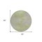 Homeroots 8' Sage And Artichoke Green Round Abstract Washable Indoor Outdoor Area Rug 587226 - alternate 2