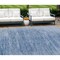 Homeroots 8' X 10' Denim Blue And Sky Blue Abstract Washable Indoor Outdoor Area Rug 587635 - alternate 1