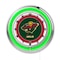 Holland Bar Stool Co Minnesota Wild Double Neon 19" Clock, NHL Clk19MinWld - alternate 1