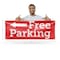 Signmission Free parking Left, 18 Inch x 48 Inch, Vinyl Banner B-30644 - alternate 2