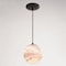 Vaxcel Milano LED Compatible Matte Black Transitional Mini Pendant Ceiling Light Multi Color Art Glass P0407 - alternate 3