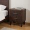 Homeroots 22" Brown Solid Wood Two Drawer Nightstand 701719 - alternate 2
