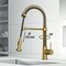 Vigo Edison Single Handle Pull-Down Sprayer Kitchen Faucet in Matte Brushed Gold VG02001MG - alternate 3