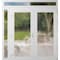 Vdomdoors Front Exterior Prehung Metal-Plastic Double Doors Frosted Glass / MANUX 8102 White Silk / Office Co MANUX8102DEXD-WS-W72+16xH80+14-RH-I - alternate 1
