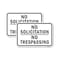 Signmission No Solicitation No Trespassing, 12'' X 18'' 2 Signs, Heavy Gauge Aluminum, 2PK A-1218-2PACK-24981 - alternate 1