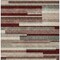 Homeroots 9' X 12' Merlot Burgundy And Beige Striped Washable Indoor Outdoor Area Rug 613300 - alternate 3