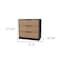 Homeroots 28" Oak Three Drawer Dresser 534963 - alternate 2