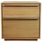 Homeroots 28" Natural Solid and Manufactured Wood Two Drawer Nightstand 555397 - alternate 1