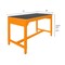 Diversified Spaces Lab Workbench, Top 72"x30", Carrot Frame AMS7230LCTT - alternate 2