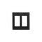 Hubbell 2-Gang Decorator/GFCI Wallplate, Standard Size, Black NP262BK - alternate 2