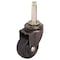 Prosource Swivel Caster, 1-5/8 in Dia Wheel, 1-5/8 in W Wheel, Rubber Wheel, Black, 70 lb JC-D04-PS - alternate 1