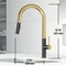 Vigo Greenwich Single-Handle Pull-Down Sprayer Kitchen Faucet in Matte Brushed Gold and Matte Black VG02029MBMGG - alternate 2