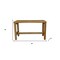 Homeroots Compact Rectangular Teak Shower Outdoor Bench In Natural Finish 376747 - alternate 2