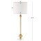 Jonathan Y Hollis 34" Metal LED Table Lamp, Brass with Crystal Base, 2PK JYL2010A-SET2 - alternate 3