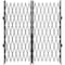 Wrightmaster 12. 5ft. x 7. 25ft. Black Steel Folding Security Gate with Casters and Wall-Mount Brackets ZR-SZ8297 - alternate 1