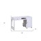 Homeroots 48" White Writing Desk 347526 - alternate 4