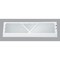 Home Impressions 18'' White Steel Baseboard Diffuser 1BB1800WH - alternate 1
