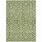 Homeroots 5' X 8' Olive Green And Ivory Damask Washable Indoor Outdoor Area Rug 595176 - alternate 3