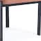 Homeroots Set of Two Salmon and Black Chenille And Metal Partially Open Back Dining Side Chairs, 2PK 694690 - alternate 2