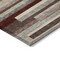 Homeroots 9' X 12' Merlot Burgundy And Beige Striped Washable Indoor Outdoor Area Rug 613300 - alternate 4