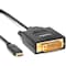 Rocstor USBC TO DVI CBL M/M- DUAL LINK Y10C205-B1 - alternate 2